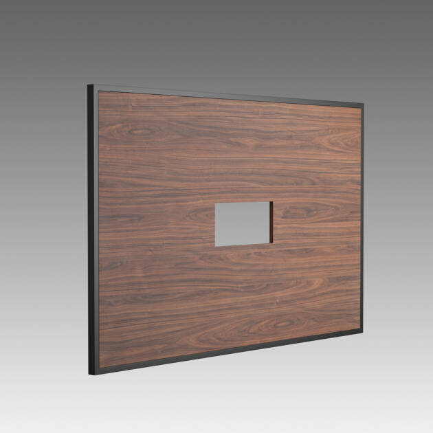 Canyon Walnut color TV Panel - Metawood by Holt Furniture