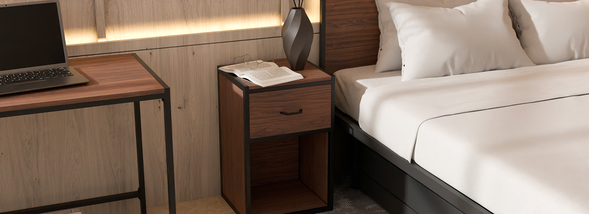 Night Stand – Canyon Walnut