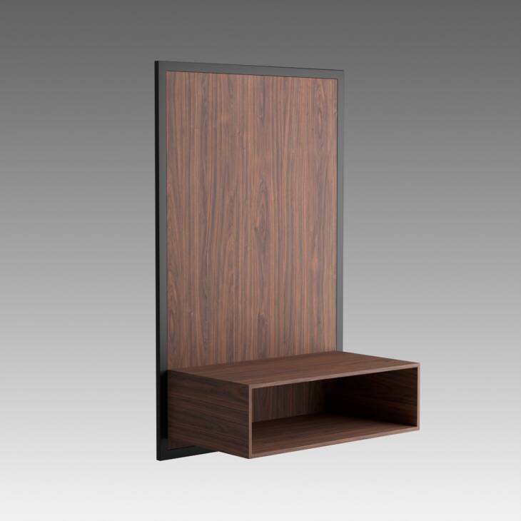 Canyon walnut color Bedside Panel - Metawood by Holt Furniture