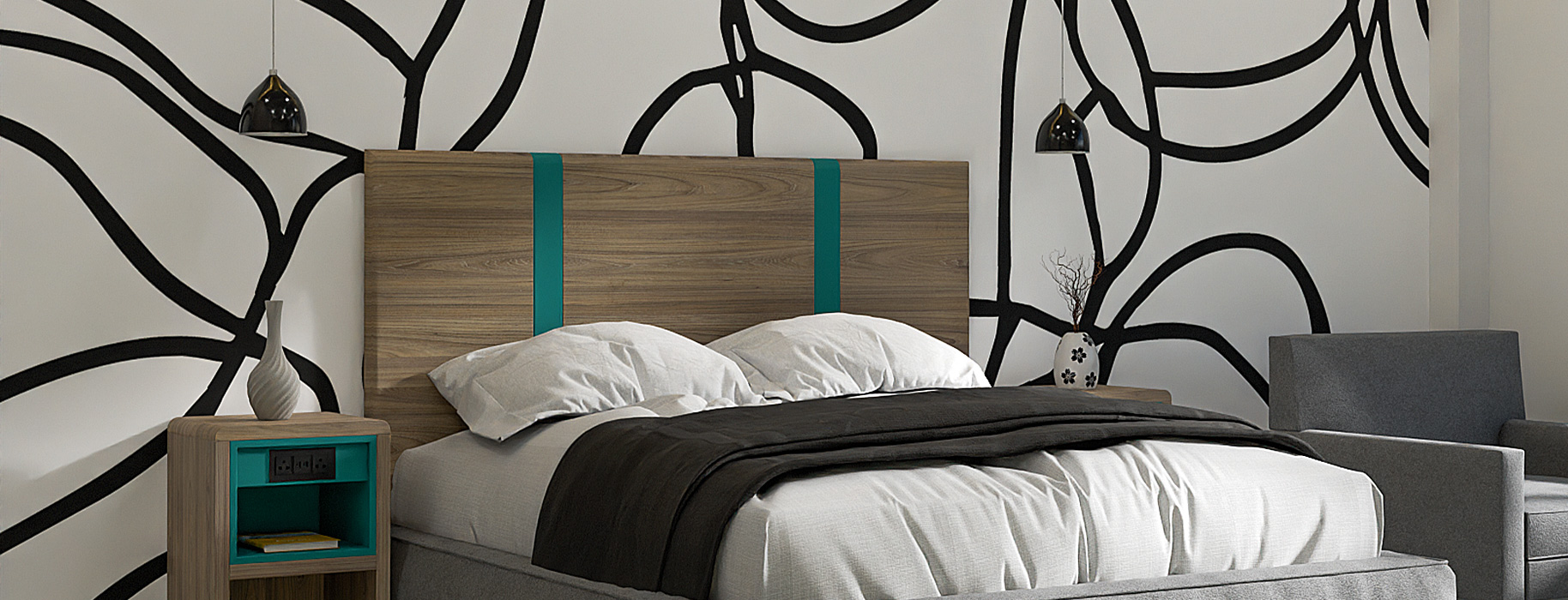 Headboard – Full –  Rosenhelm Elm