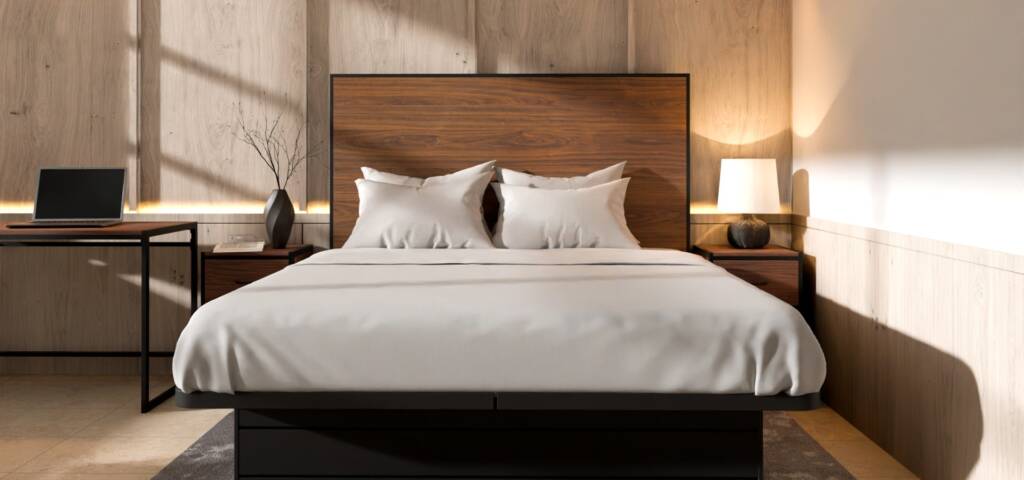 Metawood Laminates Hotel Bed Headboard