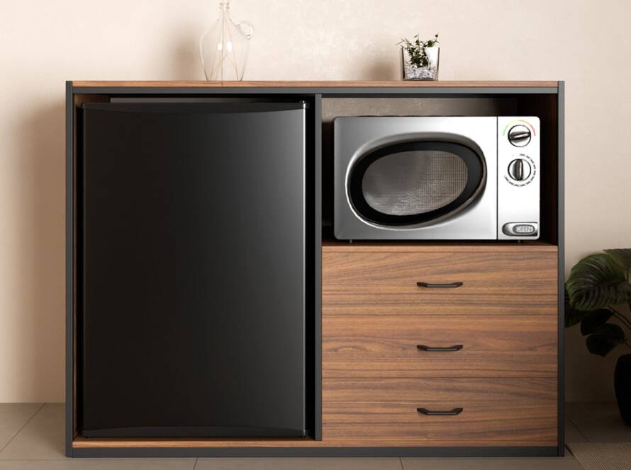 Microwave-fridge Cabinet: To Hotel Rooms